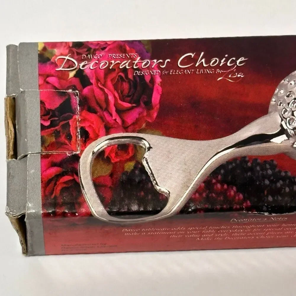 Vintage Davco Decorators Choice Silver-Plated Golf Ball Bottle Opener